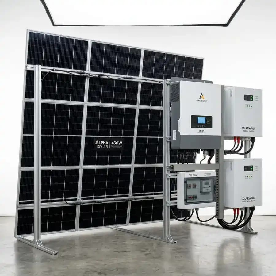 High-quality solar equipment setup for NMAS 8–10kW Advanced Home System